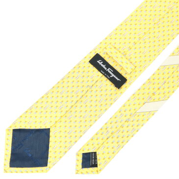 フェラガモ ネクタイ ウサギ ニンジン モチーフ柄 黄色 sf1618 Salvatore Ferragamo ブランド プレゼント ギフト あす楽対応 クリスマス バレンタイン 父の日 シルク 新社会人 就職祝い フレッシャーズ 新生活 ビジネス 就活 おしゃれ 男性 メンズ 人気 高級