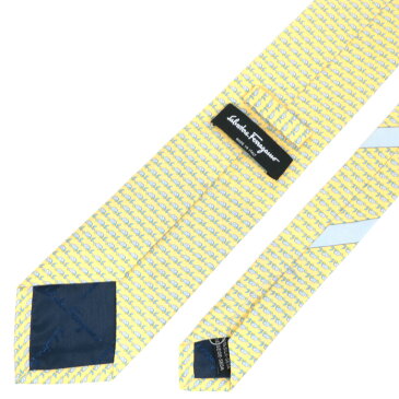フェラガモ ネクタイ 黄色 車柄 sf1621 Salvatore Ferragamo ブランド プレゼント ギフト あす楽対応 クリスマス バレンタイン 父の日 シルク 新社会人 就職祝い フレッシャーズ 新生活 ビジネス 就活 おしゃれ 男性 メンズ 人気 高級