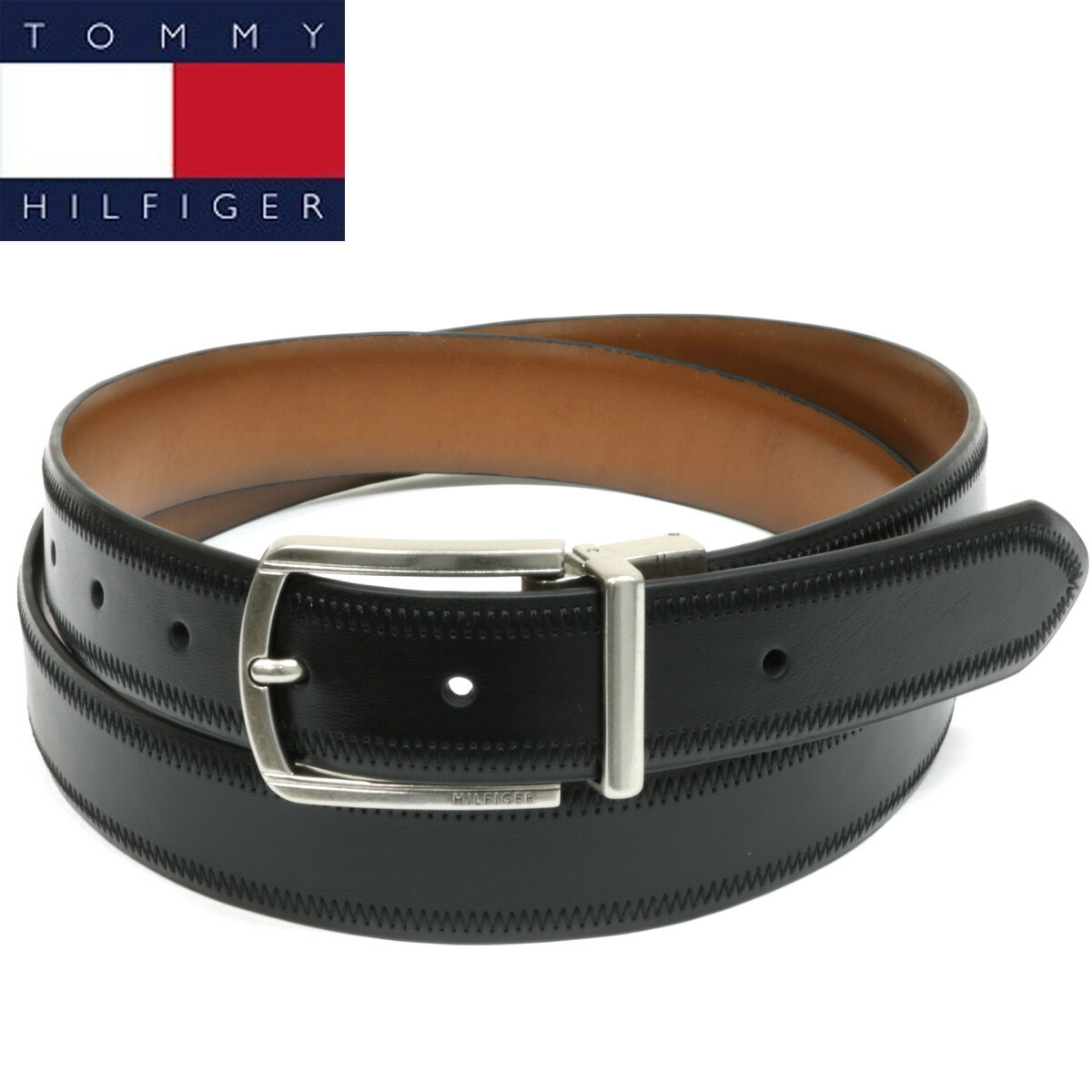 トミーヒルフィガー ベルト TOMMY HILFIGER リバーシブル メンズ レザー フリーサイズ thb1602 ブランド プレゼント あす楽対応 クリスマス バレンタイン 父の日 新社会人 就職祝い フレッシャーズ 新生活 就活 ビジネス 結婚式 おしゃれ 男性 ギフト 人気 高級