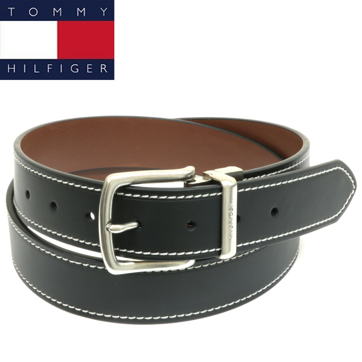 トミーヒルフィガー ベルト TOMMY HILFIGER リバーシブル メンズ レザー フリーサイズ thb1605 ブランド プレゼント あす楽対応 クリスマス バレンタイン 父の日 新社会人 就職祝い フレッシャーズ 新生活 就活 ビジネス 結婚式 おしゃれ 男性 ギフト 人気 高級のサムネイル