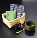 ◇高嶋金物店◇茶器茶喜お抹茶セット持ち運び便利バンブーケース付 織部碗