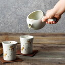 ◇高嶋金物店◇【可愛い猫グッズ】【常滑/機能急須】晶光作 晶光猫ちゃーみる+湯呑 2個 白