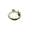 ◇高嶋金物店◇おわん型竹ザル 白 13cm 22540
