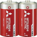 ◇高嶋金物店◇三菱 単1形マンガン乾電池(赤)R20PD/2S 2本×10パック(20本入)(2)