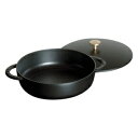 ◇高嶋金物店◇ストウブ【staub】ブレイザーソテーパン ブラック 24cm