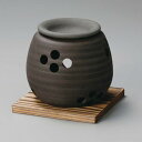 ◇高嶋金物店◇常滑焼【日本製・茶香炉】石龍黒泥大丸茶香炉 Y1108