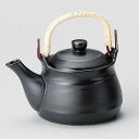 ◇高嶋金物店◇常滑焼【薬用土瓶】山源黒耐熱土瓶 8号 Y1064