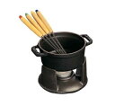 ◇高嶋金物店◇ストウブ【staub】 ミニ・チョコ フォンデュセット ブラック 黒 40509-587