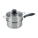 ◇高嶋金物店◇鍋屋大作IH対応片手二段蒸し器18cmNR-7732