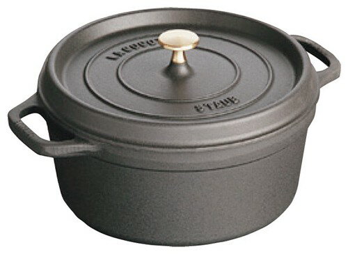 ◇高嶋金物店◇staub ストウブピコ・ココット ラウンド ブラック 20cm 40509-487のサムネイル