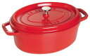 ◇高嶋金物店◇staub ストウブピコ・ココット オーバル チェリー 27cm 40509-846