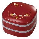 ◇高嶋金物店◇【日本製】重箱 6.5つくわ型オードブル シール蓋付 朱 舞桜 TO-076295