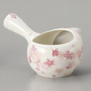 ◇高嶋金物店◇【美濃焼/機能急須/ちゃーみる】晶光白桜柄ちゃーみる 晶光作 320cc Y399