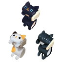 ◇高嶋金物店◇【可愛い猫グッズ】ねこのトイレロールペーパーホルダー クロ/ミケ/ミミック