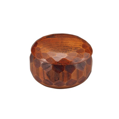 ◇高嶋金物店◇摺り漆木製飯器(蓋付) 中 25783