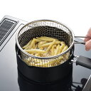◇高嶋金物店◇パール金属 フライドポテトが揚げやすいフライヤー付天ぷら鍋 18cm HB-5651