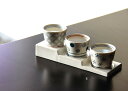 ◇高嶋金物店◇【演出備品・ディスプレイ】陶器利き酒セット 黒/白
