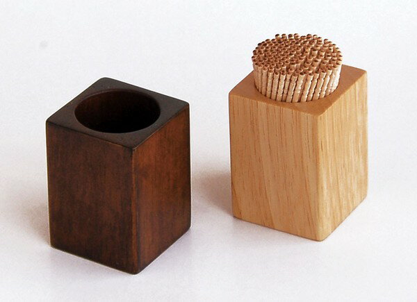 ◇高嶋金物店◇木製ピックスタンド ブラウン/ナチュラル