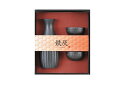 ◇高嶋金物店◇陶器酒器 鉄灰3点セット(ギフト箱入)89259