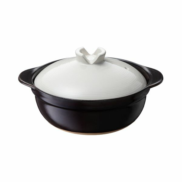 ◇高嶋金物店◇イシガキ 直火対応 吹きこぼれにくい軽量土鍋 8号 4363