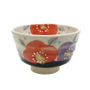 ◇高嶋金物店◇【抹茶碗・瀬戸焼】錦山赤椿一珍抹茶碗 錦山作 Y1549