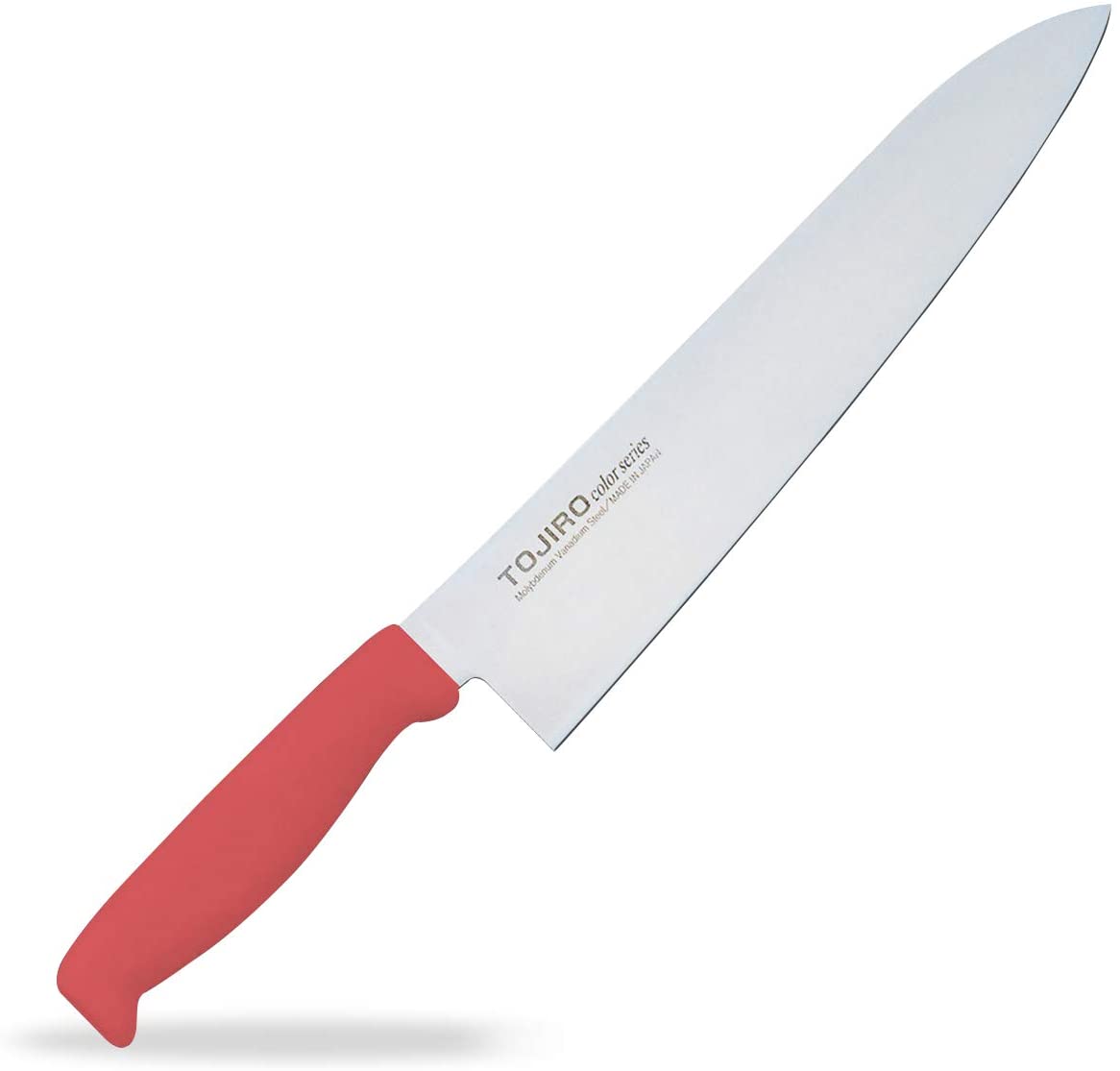 ◇高嶋金物店◇TOJIROカラー 牛刀 240mm レッド