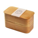 ◇高嶋金物店◇日本の弁当箱 長角 二段 80186