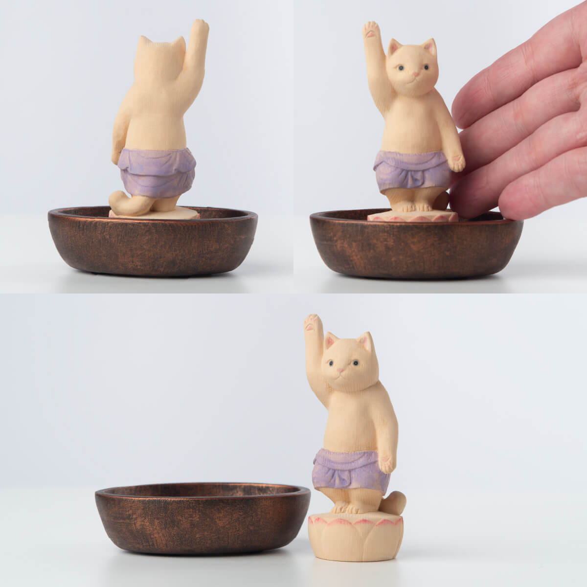 【開運ねこグッズ】 猫buddha 誕生釈迦 猫buddha(にゃんぶっだ)は手乗りサイズのかわいい猫のカミ様・ほとけ様のシリーズです。 3