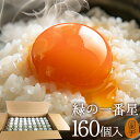 卵 生卵 高級 緑の一番星 たまご ギフト【生卵160個入(生卵128個+破損保証32個)】卵かけご飯 アローカナ 大黄卵鶏が産む 青い卵 ブランド卵 緑の卵 ...