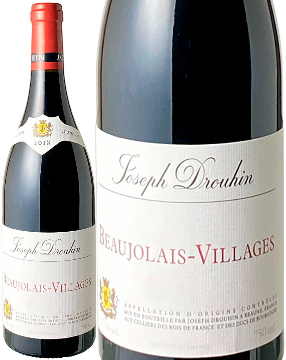 ワイン名Beaujolais Villages / Joseph Drouhinワイン種別赤ブドウ品種ガメイ生産者ジョゼフ・ドルーアン生産地などブルゴーニュ　ボジョレー　ボジョレー・ヴィラージュ　原産地呼称AOCボジョレー・ヴィラージュその他備考1880年ボーヌに創立されたブルゴーニュを代表するワイナリー、メゾン・ジョゼフ・ドルーアン。「ブルゴーニュの誇り」ともたとえられるほど、世界各地のワイン愛好家から絶大なる信頼を寄せられています。 ボジョレー地区でもワンランク上のヴィラージュ規格のこの1本は、ボジョレーらしくフレンドリーでありながら、どこかエレガントな味わい。香りはフローラルで果実香もあり、舌触りは滑らか、果実味豊かで余韻が長い、バランスの取れた逸品です。 ブルゴーニュの誇りが作るボジョレー・ヴィラージュ！ぜひお楽しみください！