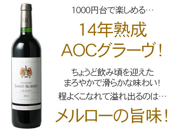 シャトー・サン・ロベール　グラーヴ　[2012]　＜赤＞　＜ワイン／ボルドー＞ tamaki-web-10075320 ワインショップ ドラジェ サンプル画像2