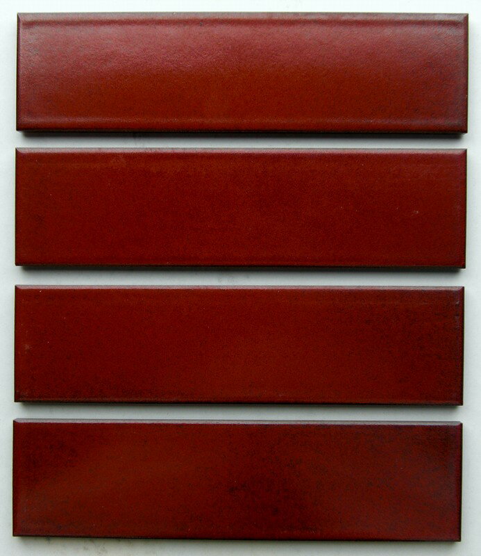 【二丁掛タイル】《赤鉄砂》 SN-1208S ［ピース販売］