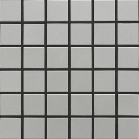 《スーパー・カラー》45mm角施釉タイルK-3淡灰色 [ シート販売 ]