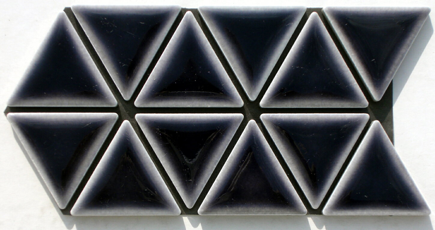 《 正三角形 アートタイル 》トライ RG-9 黒紫・ブライト ［ シート販売 ］