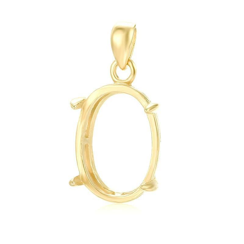 乐天商城 - トップ 空枠 プレゼン ハンドメイド S925 女性 メッキ DIY シンプル 空ホルダー ペンダント 18k ゴールド スターリングシルバー