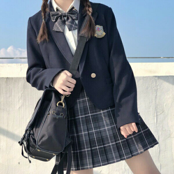 乐天商城 - 入学式 卒業式 女の子 フォーマルスーツ 5点セット女子高生 JK制服 学校制服 小学生 子供服 中学生 高校生 スーツ スカート 蝶ネクタイ シャツ 大きい 高校制服 イギリス風 ジャケット
