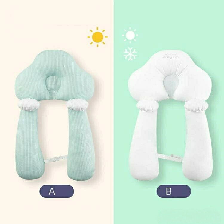 赤ちゃん 枕 ベビー ピロー ガード 新生児 頭の形が良くなる 向きぐせ 向き癖 寝返り防止 絶壁防止 首枕 ヘッドサポート まくら [2]