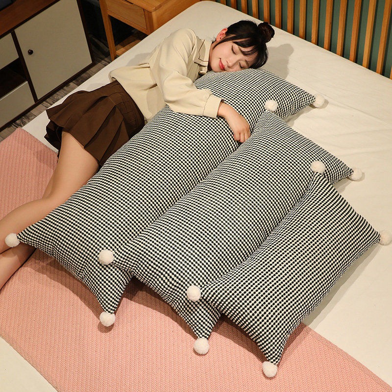 新作 長方形 抱き枕 気持ちいい もちもち ロング クッション 60 85 120cm 男女兼用 抱きまくら 体にフィット 横向き寝 快眠 癒し 長いクッション 長い枕 カバ 寝返りサポート ふわふわ [3]