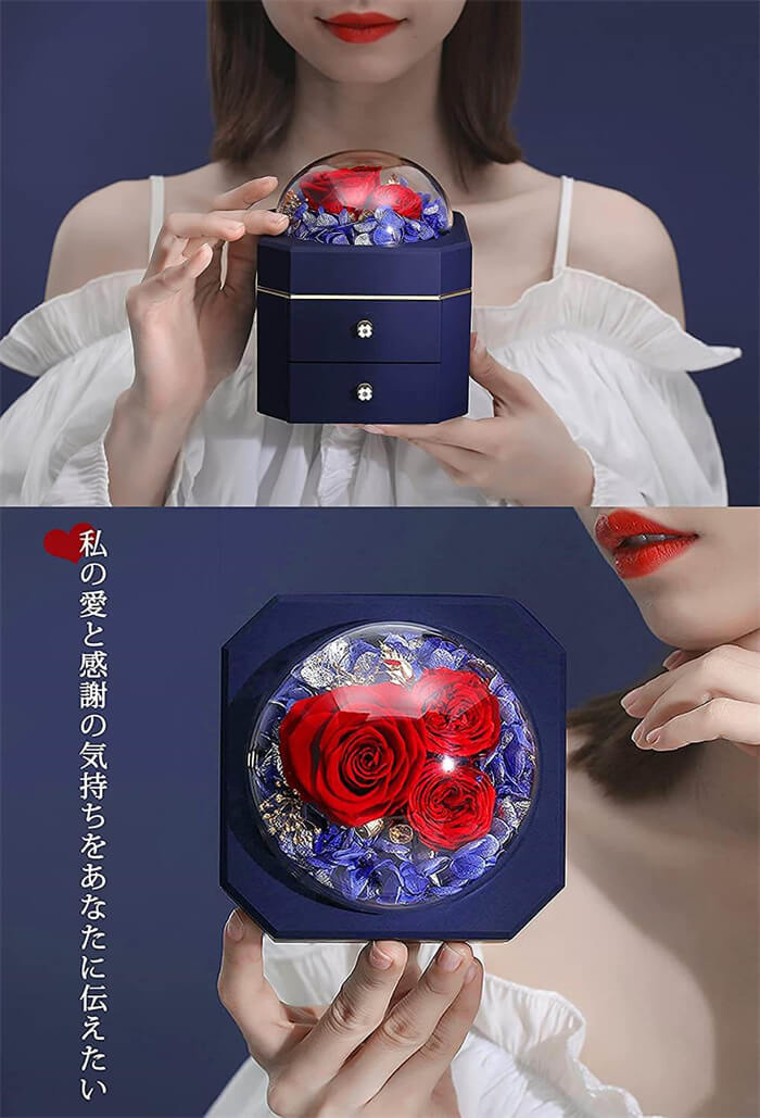プリザーブドフラワー アレンジメント ジュエ大容量 枯れない花 母の日 誕生日 記...