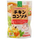 【名称】乾燥スープ(チキンコンソメ) 【内容量】45g(4.5g×10個)×10個セット 【原材料名】 食塩(イタリア製造)、チキンシーズニングパウダー、オニオンパウダー、 チキンパウダー、発酵調味料、チキンオイル、乳糖、粉末しょうゆ、 香辛料、澱粉、(一部に小麦・乳成分・大豆・鶏肉を含む) 【保存方法】直射日光・高温多湿を避け常温暗所保存 【特徴】 チキンの旨み、まろやかなコクと自然なおいしさを凝縮した 使いやすい固形コンソメです。 洋風料理、中華料理などにご使用いただくと一段とお料理の幅が広がります。 チキン（鶏）から作ったエキスをベースに自然なおいしさを追求しました。 食塩は、地中海の天日塩を使用しています。 化学調味料は使用していません。 アルミ蒸着個包装なので、湿気にくく、開封するまでおいしさも保持されています。 粉末しょうゆの大豆は遺伝子組換えをしていません。　