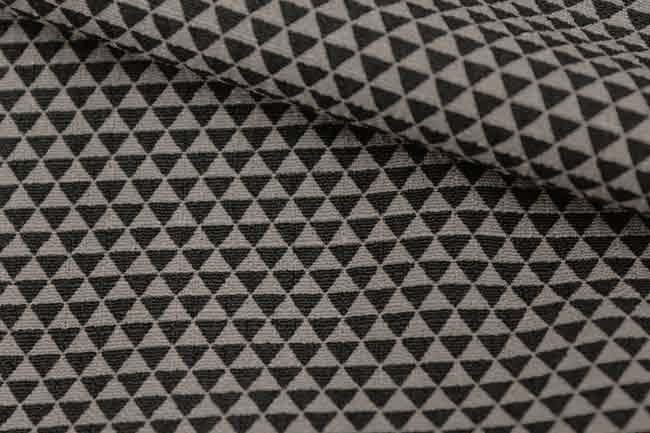 東レ シルジェリー 男物きもの 反物 ウロコ 黒/グレー