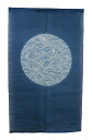 のれん 新古典 丸に波 暖簾 のれん ジュート63% 麻37% 88cm×150cm 日本製 万葉舎 和インテリア(3)