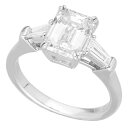 HARRY WINSTON ハリーウィンストン ダイヤモンド(1.77ct E-VVS2) エメラルドカット・クラシック・リング PT950 プラチナ 日本サイ...