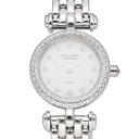 VanCleef&Arpels ヴァンクリーフ&アーペル 二重ダイヤモンドベゼル ファンタジー 時計 17cm クォーツ 750 K18 WG ホワイトゴールド...