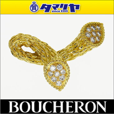 BOUCHERON ブシュロン ダイヤ セルパンボエム トワエモア ブローチ 750 K18 YG イエローゴールド【送料無料】【代引き手数料無料】【中古】30030119