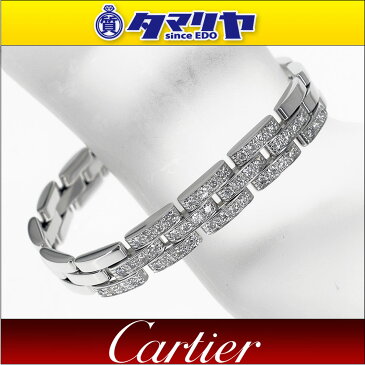 Cartier カルティエ ダイヤ パンテール ブレスレット 750 K18 WG ホワイトゴールド【送料無料】【代引き手数料無料】女性 レディース バングル【中古】29380511