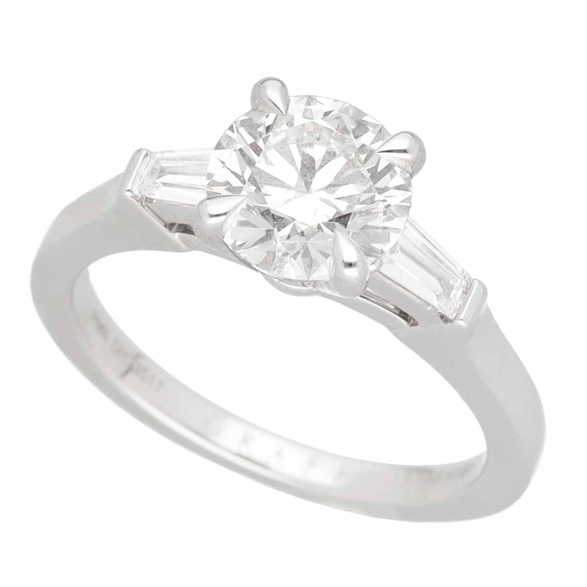 GRAFF グラフ プロミス ラウンド ダイヤモンド(1.13ct H-VS1-3Ex)リング PT950 プラチナ 日本サイズ約6号 #46 ロンドンソリティア23560902