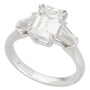 HARRY WINSTON ハリーウィンストン ダイヤモンド(1.51ct D-VVS1) エメラルドカット・クラシック・リング PT950 プラチナ 日本サイ...