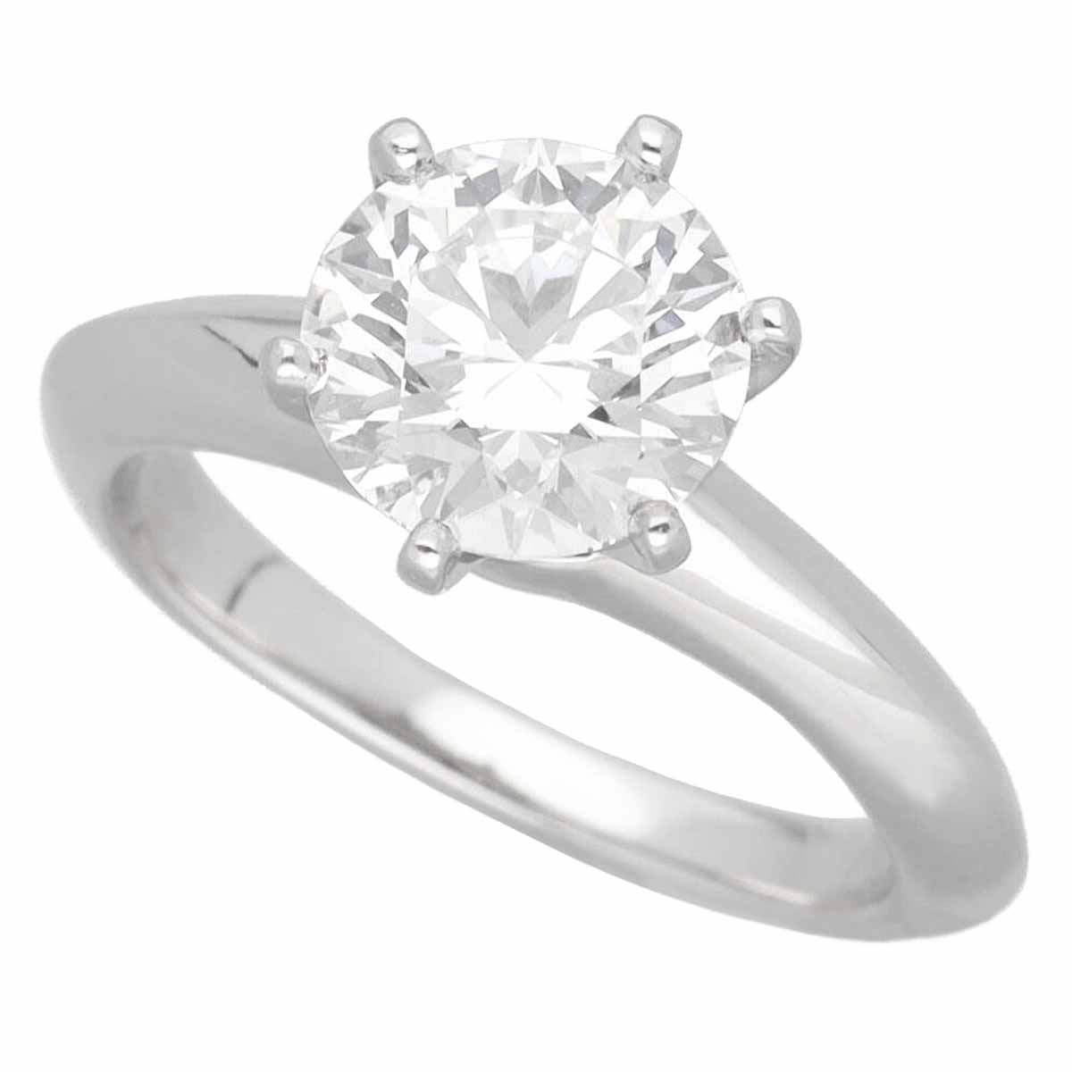 TIFFANY&Co. ƥեˡ (1.52ct F-VS1-3Ex)ƥ 󥲡  Pt950 ץ...