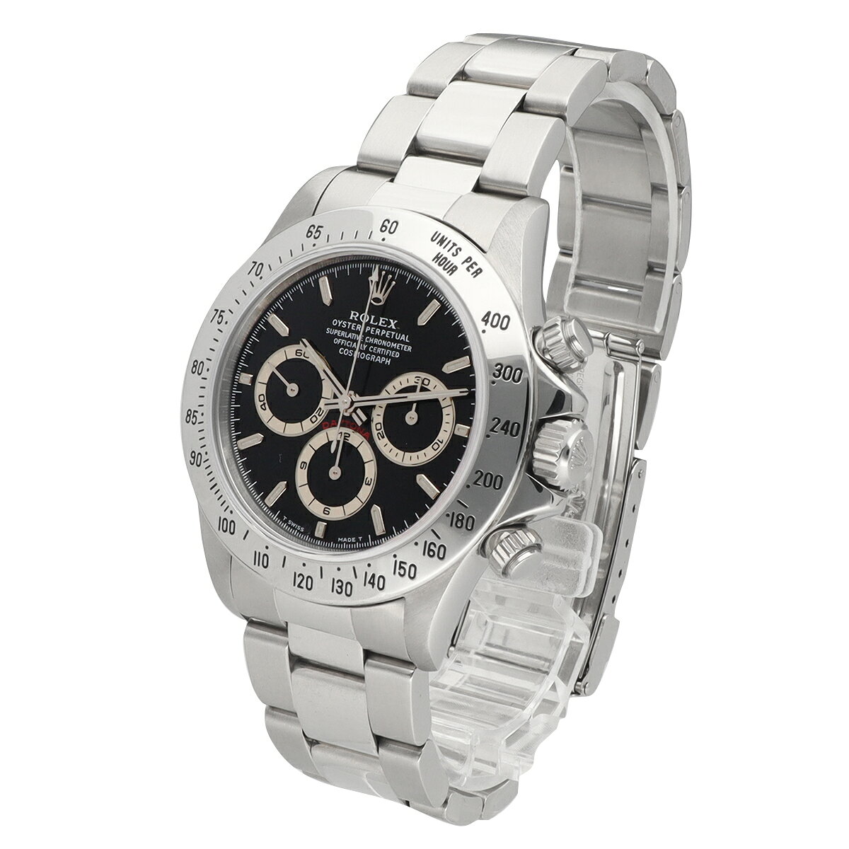 ROLEX ロレックス コスモグラフ デイトナ 40mm 16520 エルプリメロ 腕時計 自動巻 U番 SS ステンレススチール SWISS MADE ブラックダイヤル【送料無料】時計【代引手数料無料】【中古】25150605